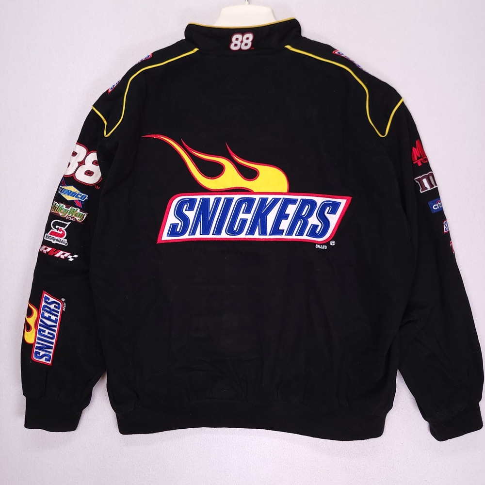 Snickers Ricky Rudd NASCAR Racing Jacket Jeff Hamilton JH Designs Black Mens 4XL - Picture 2 of 12